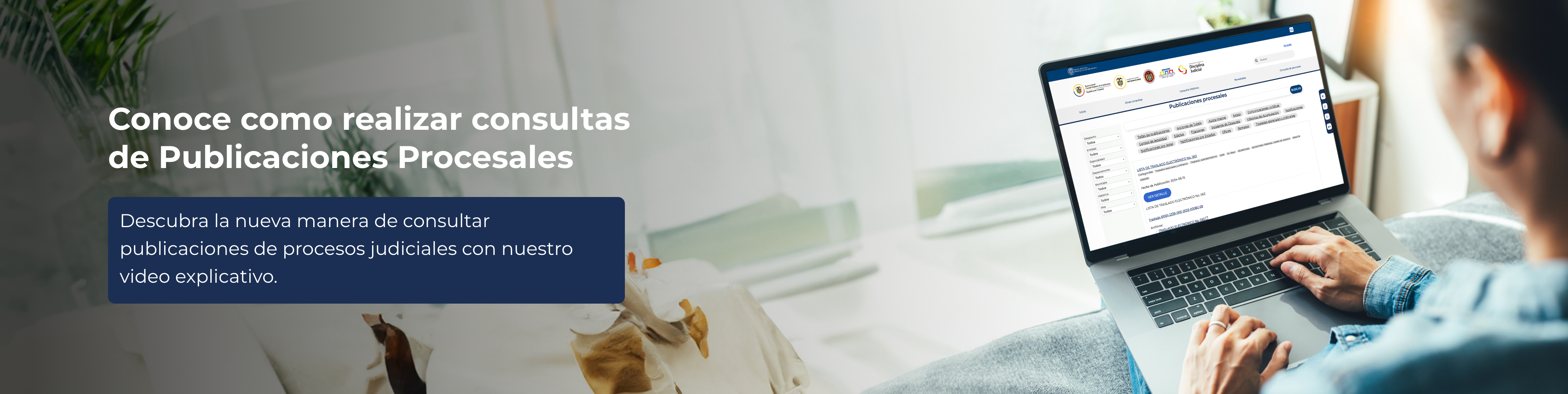 Portal unificado de publicaciones procesales