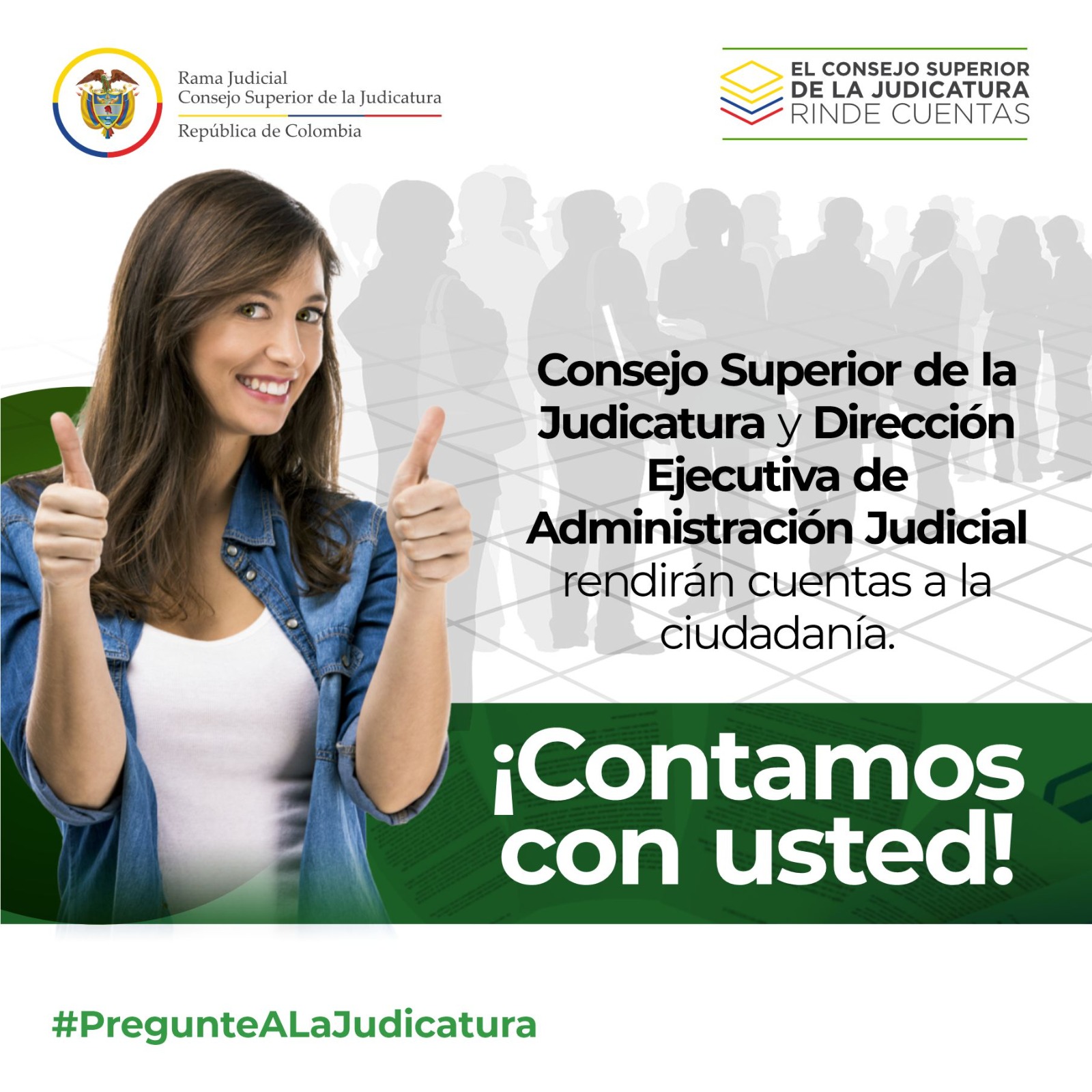 Abril 25, audiencia pública de rendición de cuentas Consejo Superior de la Judicatura