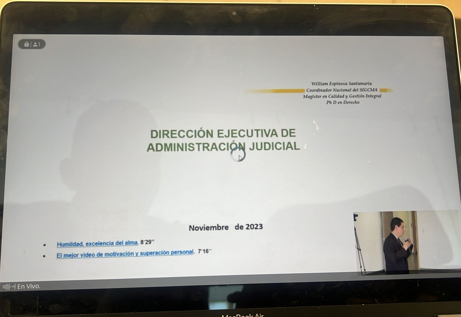 INDUCCION Y REINDUCCIÓN SIGCMA A SERVIDORES JUDICIALES A NIVEL NACIONAL
